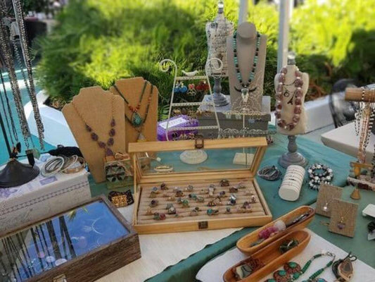 Jewelry Display at Street Fair