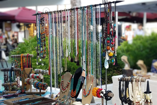 Summer Indigo Jewelry Booth at Street Fair
