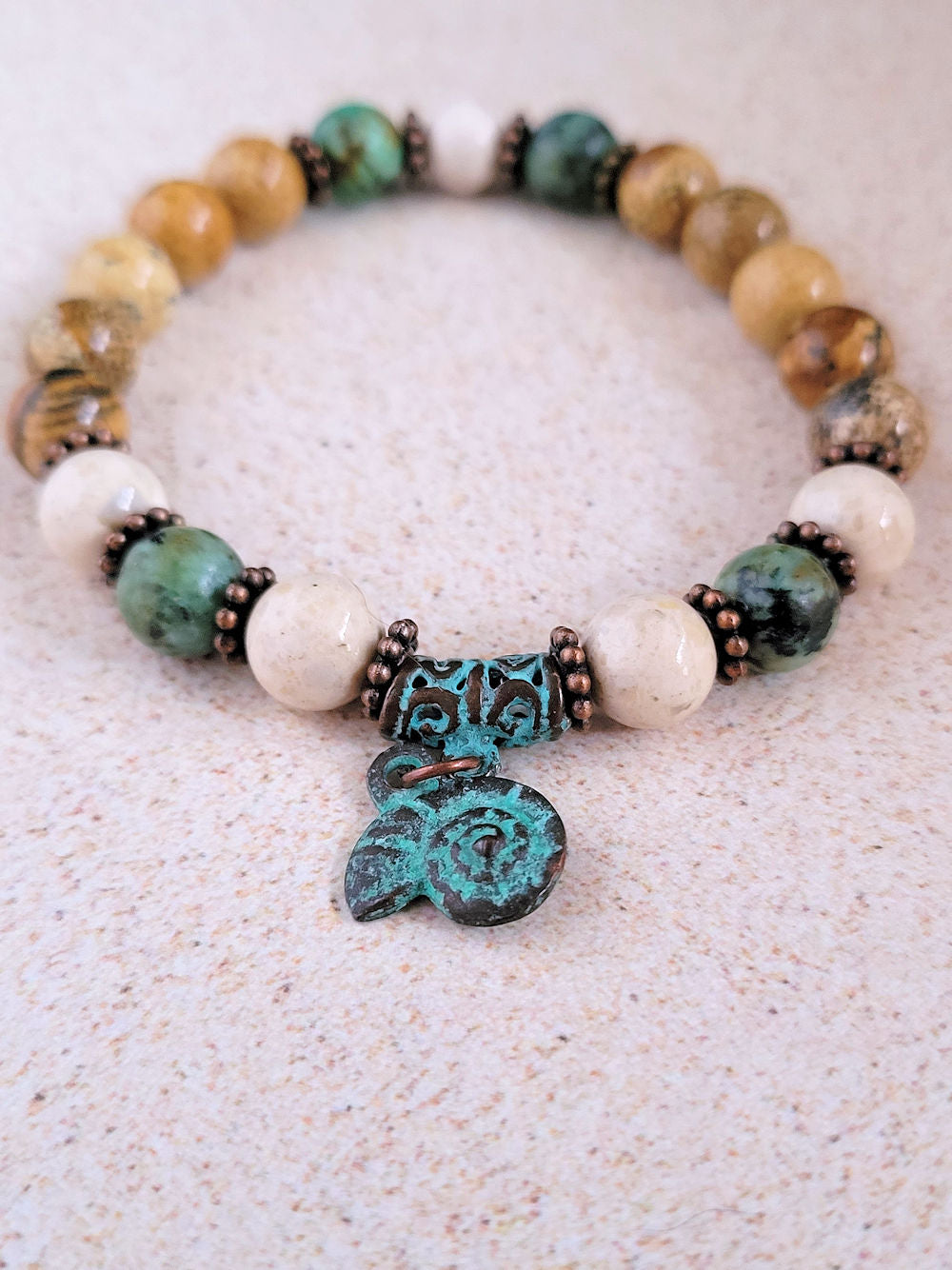 Beachy Bracelets - Ammonite Charm