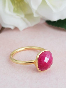 Charming Ruby Ring - Adjustable - Summer Indigo 