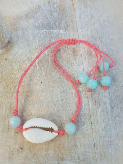 Cowrie Shell Necklaces/Bracelets - Assorted colors  Summer Indigo 