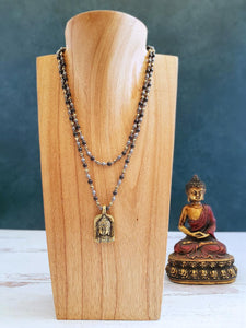 Buddha Pendant Necklace - Summer Indigo 