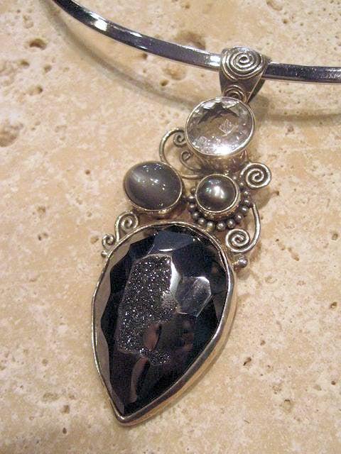 Marcasite hot sale druzy stone