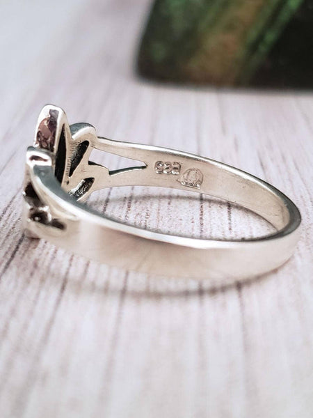 Sterling Silver Lotus Ring - Summer Indigo 